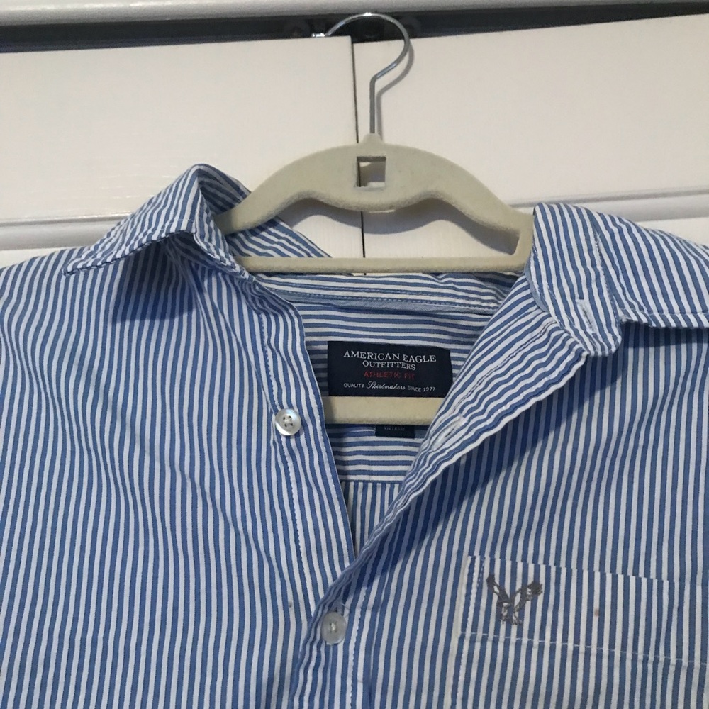 MENS American Eagle Button Up Shirt - Picture 3 of 7